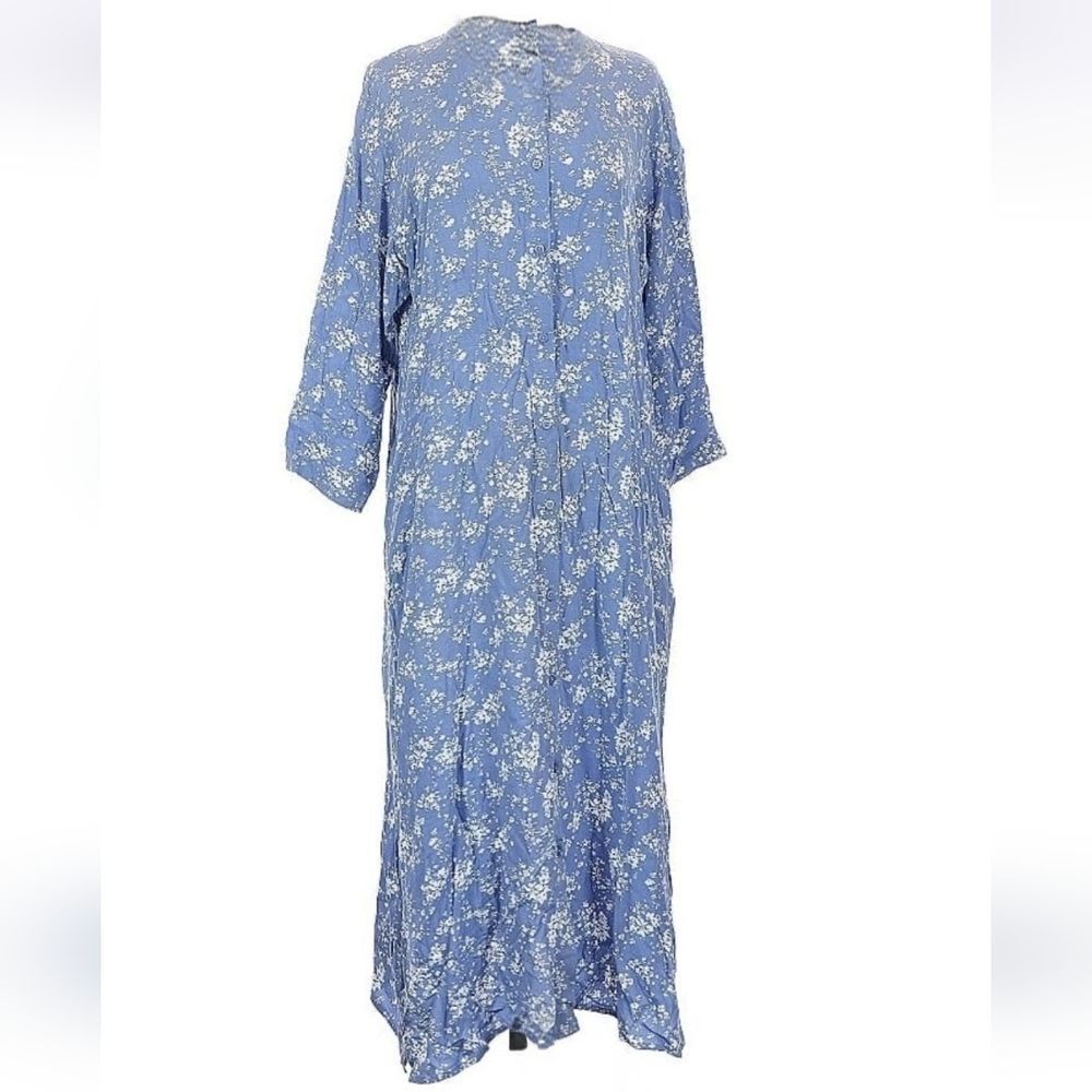 Uniqlo XL Blue floral Shift Dress